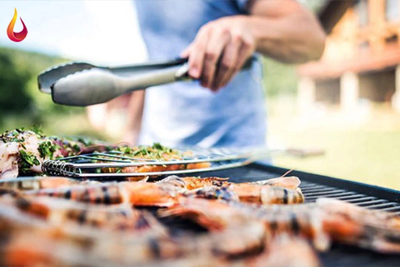 بررسی مدت زمان گرم کردن باربیکیو گازی و ذغالی